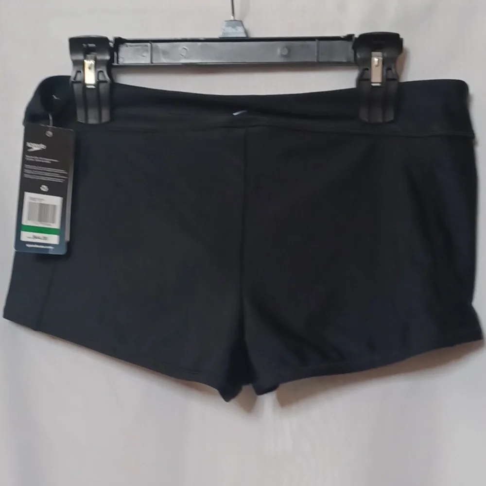 Speedo Women's Powerflex Eco Black Boyshort. Size L - Picture 5 of 14